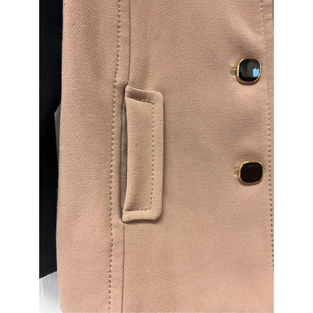 Banana Republic Black & Tan Colorblock Blazer sz PM